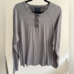 Lucky Brand Heather Gray Long-Sleeve Henley